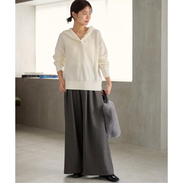 ジャーナルスタンダード レリューム（JOURNAL STANDARD relume）/《追加5》ウォッシャブルサージストレッチタックワイドパンツ