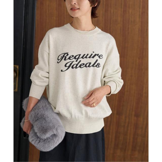 ジャーナルスタンダード レリューム（JOURNAL STANDARD relume）/《追加》コットンカシミヤロゴニット