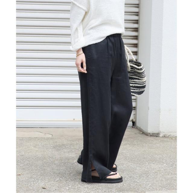 ジャーナルスタンダード レリューム（JOURNAL STANDARD relume）/《追加》麻スリットイージーパンツ