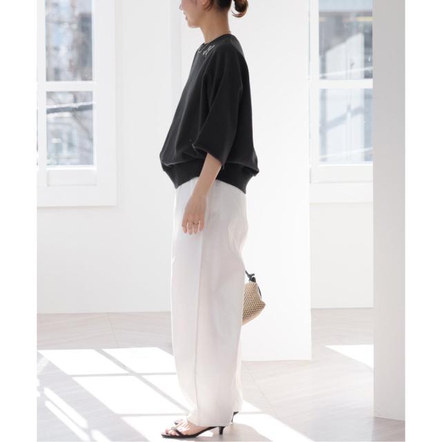 ジャーナルスタンダード レリューム（JOURNAL STANDARD relume）/《追加》刺繍ロゴハーフスリーブスウェット