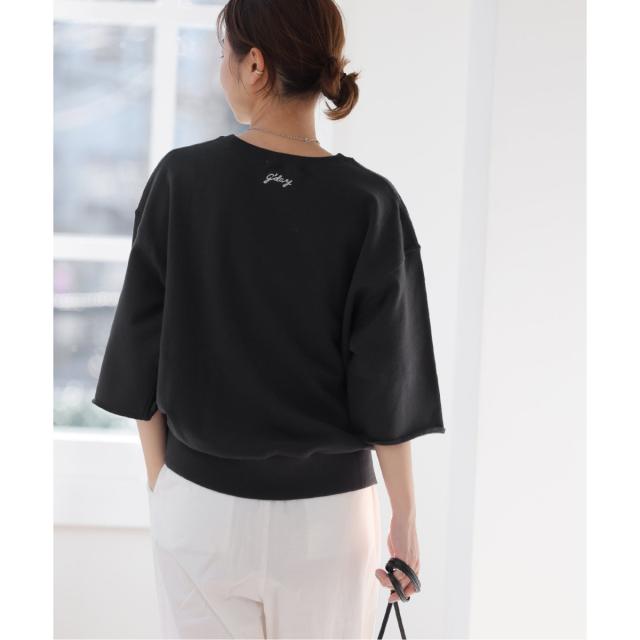 ジャーナルスタンダード レリューム（JOURNAL STANDARD relume）/《追加》刺繍ロゴハーフスリーブスウェット