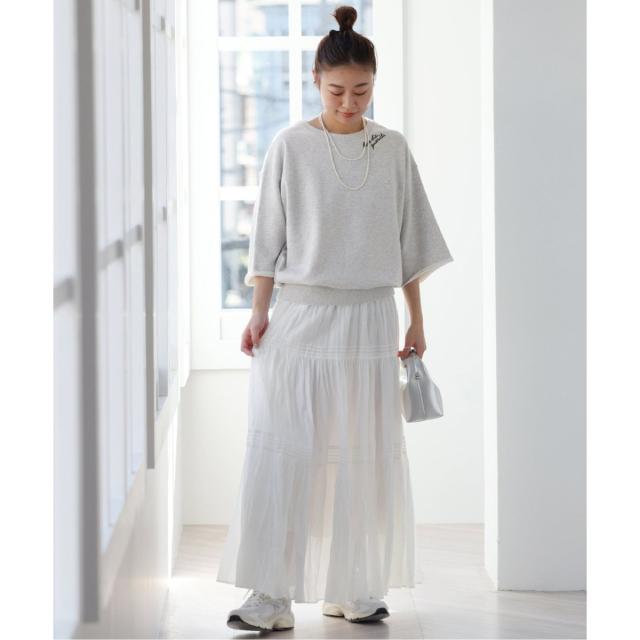 ジャーナルスタンダード レリューム（JOURNAL STANDARD relume）/《追加》刺繍ロゴハーフスリーブスウェット