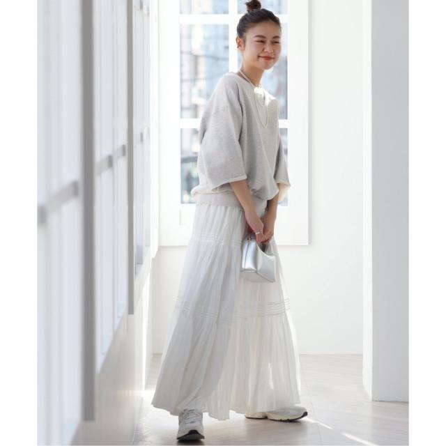 ジャーナルスタンダード レリューム（JOURNAL STANDARD relume）/《追加》刺繍ロゴハーフスリーブスウェット