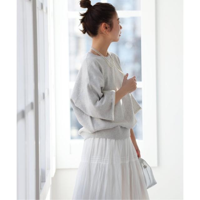 ジャーナルスタンダード レリューム（JOURNAL STANDARD relume）/《追加》刺繍ロゴハーフスリーブスウェット