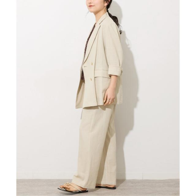 【新品】【24SS】relume リネンレーヨンテーラードジャケット ベージュ JOURNAL STANDARD relume（ジャーナルスタンダード レリューム