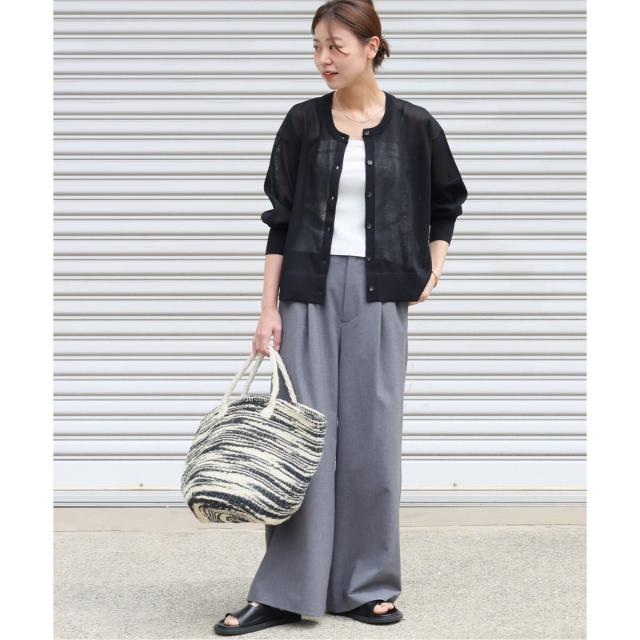 ジャーナルスタンダード レリューム（JOURNAL STANDARD relume）/《追加》ウォッシャブルクロップドカーディガン