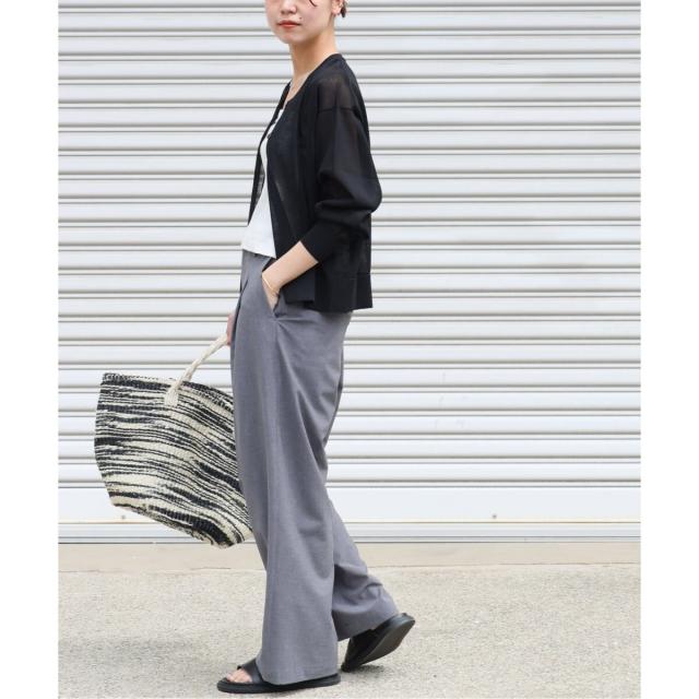 ジャーナルスタンダード レリューム（JOURNAL STANDARD relume）/《追加》ウォッシャブルクロップドカーディガン