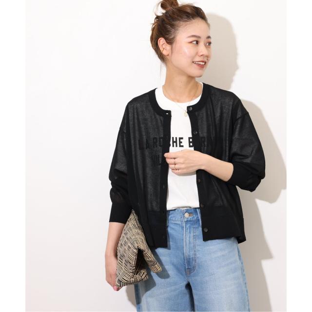 ジャーナルスタンダード レリューム（JOURNAL STANDARD relume）/《追加》ウォッシャブルクロップドカーディガン