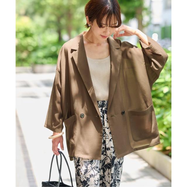 ジャーナルスタンダード レリューム（JOURNAL STANDARD relume）/《追加3》シアーテーラードジャケット