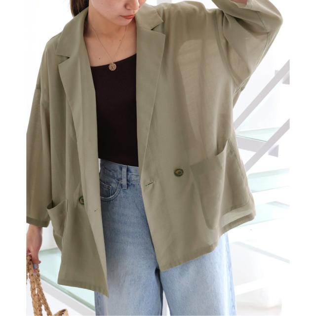 ジャーナルスタンダード レリューム（JOURNAL STANDARD relume）/《追加3》シアーテーラードジャケット