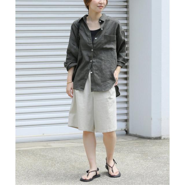 ジャーナルスタンダード レリューム（JOURNAL STANDARD relume）/《追加2》手洗い可 / カラーリネンオーバーサイズシャツ