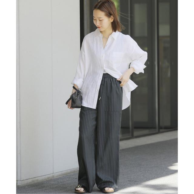 ジャーナルスタンダード レリューム（JOURNAL STANDARD relume）/《追加2》手洗い可 / カラーリネンオーバーサイズシャツ