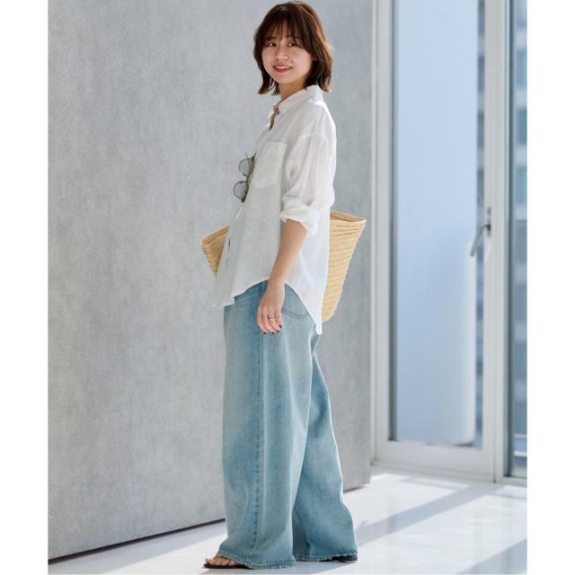 ジャーナルスタンダード レリューム（JOURNAL STANDARD relume）/《追加2》手洗い可 / カラーリネンオーバーサイズシャツ