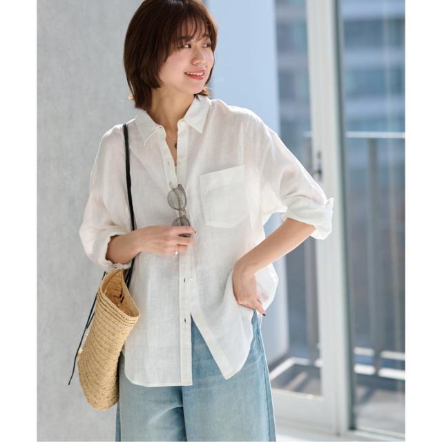 ジャーナルスタンダード レリューム（JOURNAL STANDARD relume）/《追加2》手洗い可 / カラーリネンオーバーサイズシャツ