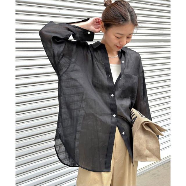 ジャーナルスタンダード レリューム（JOURNAL STANDARD relume）/《追加2》手洗い可 / ラミーオーバーサイズシャツ