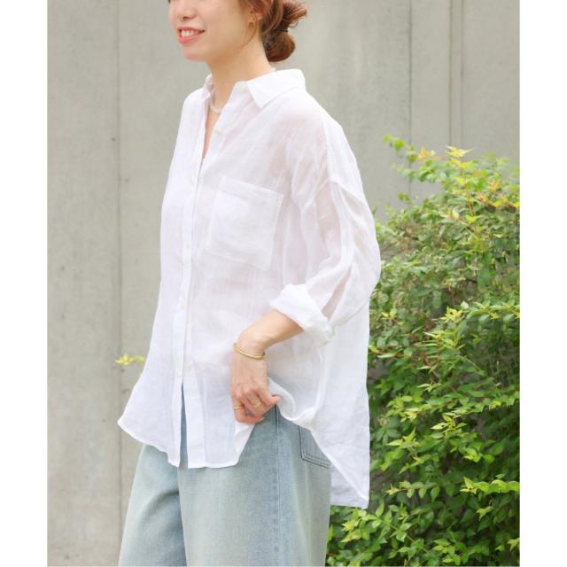 ジャーナルスタンダード レリューム（JOURNAL STANDARD relume）/《追加2》手洗い可 / ラミーオーバーサイズシャツ