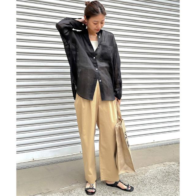 ジャーナルスタンダード レリューム（JOURNAL STANDARD relume）/《追加2》手洗い可 / ラミーオーバーサイズシャツ