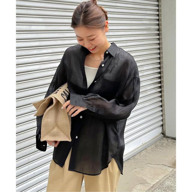 ジャーナルスタンダード レリューム（JOURNAL STANDARD relume）/《追加2》手洗い可 / ラミーオーバーサイズシャツ