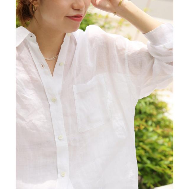ジャーナルスタンダード レリューム（JOURNAL STANDARD relume）/《追加2》手洗い可 / ラミーオーバーサイズシャツ