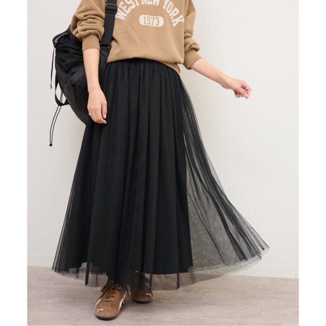 ジャーナルスタンダード レリューム（JOURNAL STANDARD relume）/《WEB限定追加》［新色］ウォッシャブルチュールイージースカート