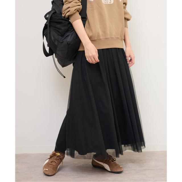ジャーナルスタンダード レリューム（JOURNAL STANDARD relume）/《WEB限定追加》［新色］ウォッシャブルチュールイージースカート