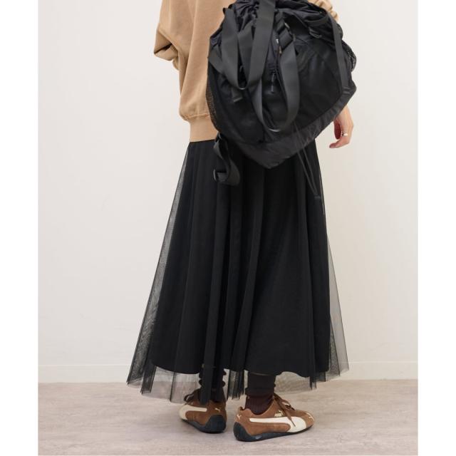 ジャーナルスタンダード レリューム（JOURNAL STANDARD relume）/《WEB限定追加》［新色］ウォッシャブルチュールイージースカート