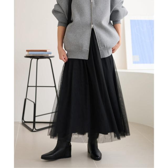 ジャーナルスタンダード レリューム（JOURNAL STANDARD relume）/《WEB限定追加》［新色］ウォッシャブルチュールイージースカート