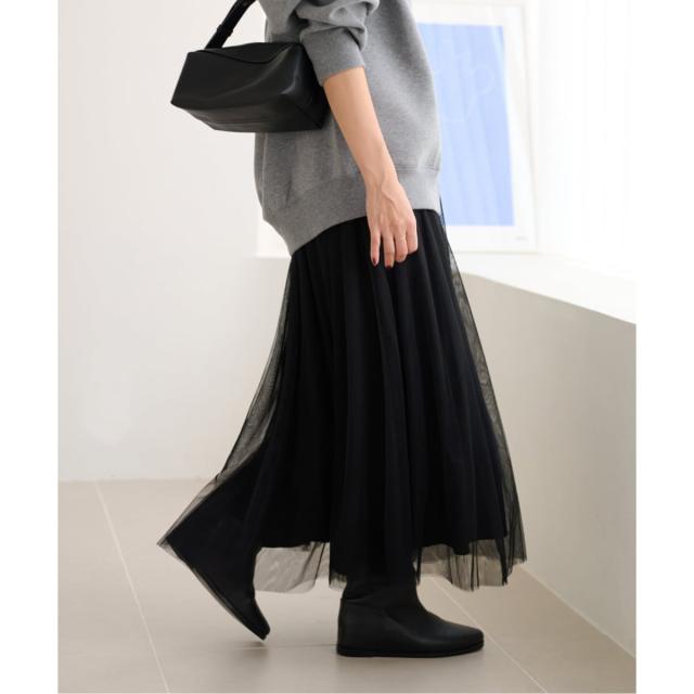 ジャーナルスタンダード レリューム（JOURNAL STANDARD relume）/《WEB限定追加》［新色］ウォッシャブルチュールイージースカート