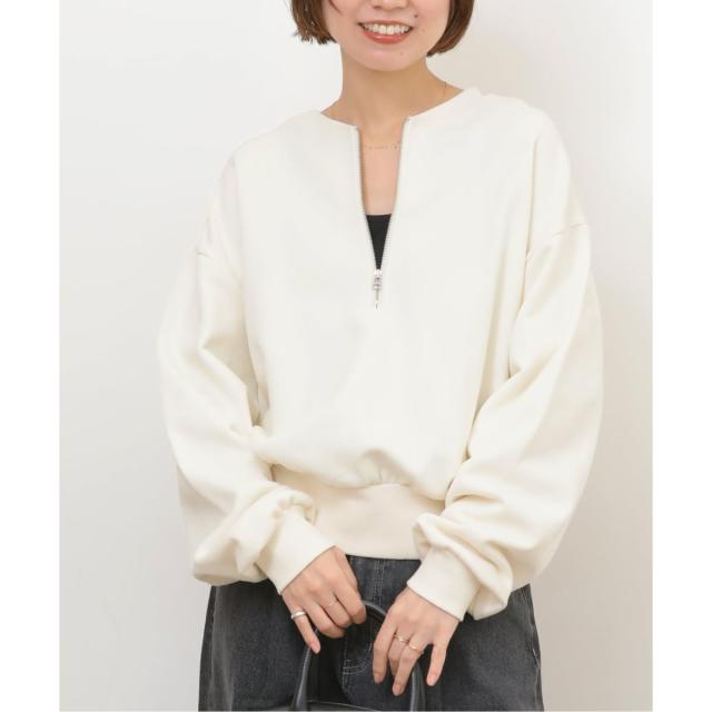 ジャーナルスタンダード レリューム（JOURNAL STANDARD relume）/《WEB限定》ハーフジップノーカラースウェット