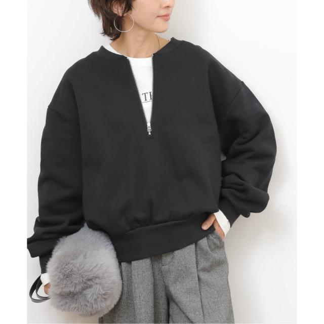 ジャーナルスタンダード レリューム（JOURNAL STANDARD relume）/《WEB限定》ハーフジップノーカラースウェット