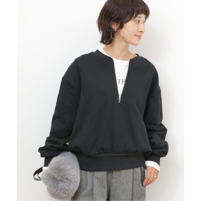 ジャーナルスタンダード レリューム（JOURNAL STANDARD relume）/《WEB限定》ハーフジップノーカラースウェット