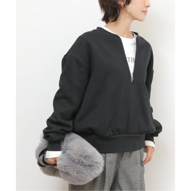 ジャーナルスタンダード レリューム（JOURNAL STANDARD relume）/《WEB限定》ハーフジップノーカラースウェット