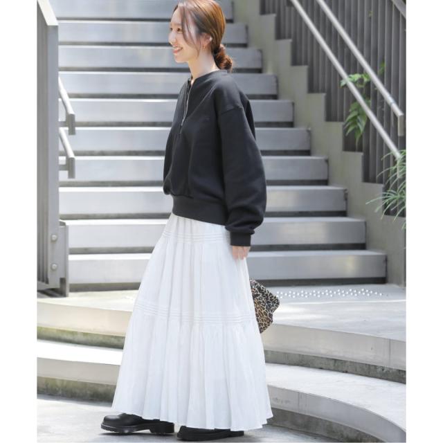 ジャーナルスタンダード レリューム（JOURNAL STANDARD relume）/《WEB限定》ハーフジップノーカラースウェット