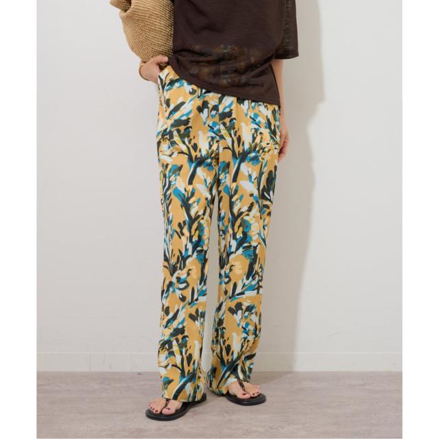 JOURNAL STANDARD relume ボタニカルプリントパンツ ブラッシュ