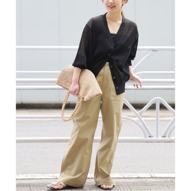 ジャーナルスタンダード レリューム（JOURNAL STANDARD relume）/《WEB限定追加》サマーニットVネックカーディガン