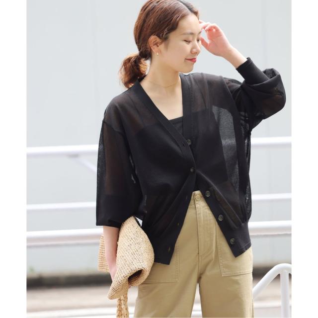 ジャーナルスタンダード レリューム（JOURNAL STANDARD relume）/《WEB限定追加》サマーニットVネックカーディガン