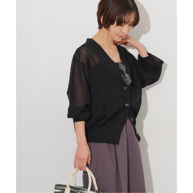 ジャーナルスタンダード レリューム（JOURNAL STANDARD relume）/《WEB限定追加》サマーニットVネックカーディガン