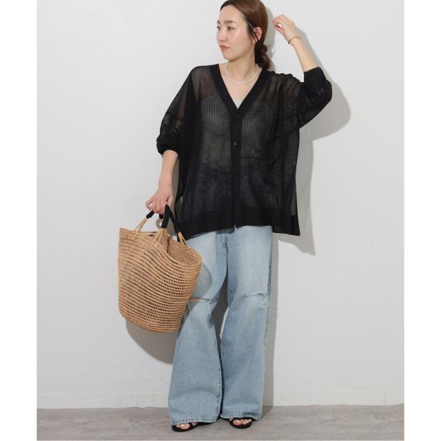 ジャーナルスタンダード レリューム（JOURNAL STANDARD relume）/《追加》メッシュカーディガン