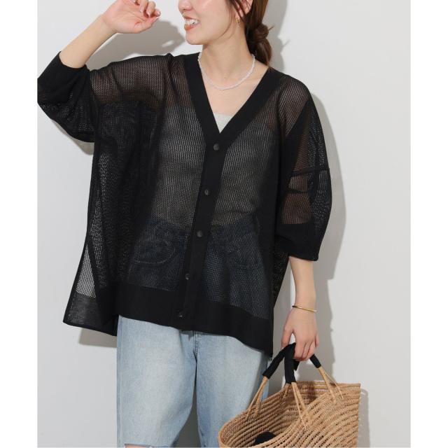 ジャーナルスタンダード レリューム（JOURNAL STANDARD relume）/《追加》メッシュカーディガン