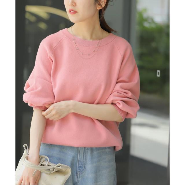 ジャーナルスタンダード レリューム（JOURNAL STANDARD relume）/《WEB限定》スウェットライクベーシックニット