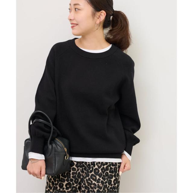 ジャーナルスタンダード レリューム（JOURNAL STANDARD relume）/《WEB限定》スウェットライクベーシックニット