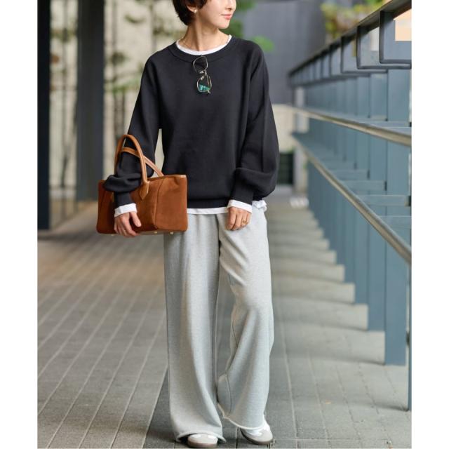 ジャーナルスタンダード レリューム（JOURNAL STANDARD relume）/《WEB限定》スウェットライクベーシックニット