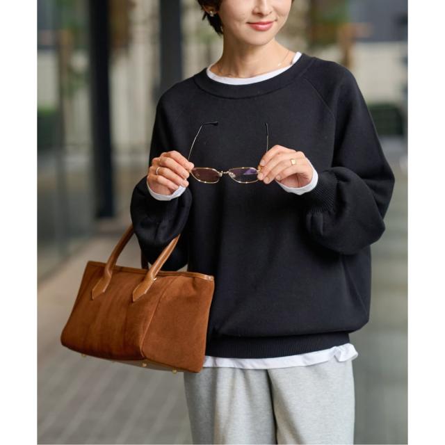 ジャーナルスタンダード レリューム（JOURNAL STANDARD relume）/《WEB限定》スウェットライクベーシックニット