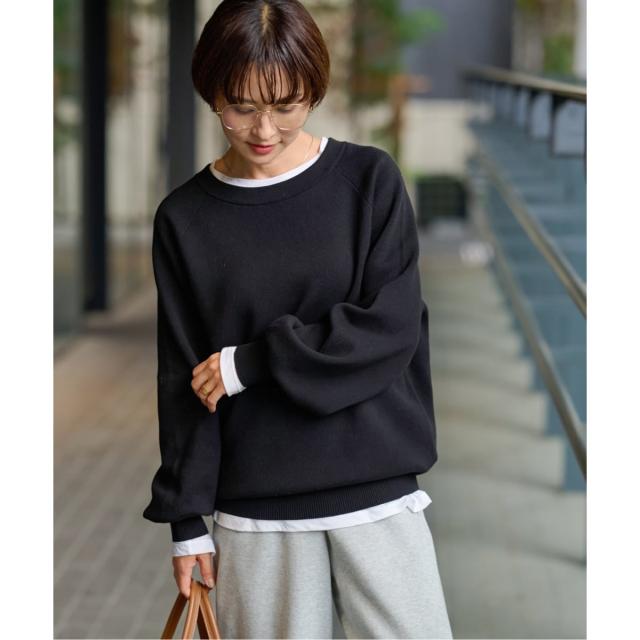 ジャーナルスタンダード レリューム（JOURNAL STANDARD relume）/《WEB限定》スウェットライクベーシックニット