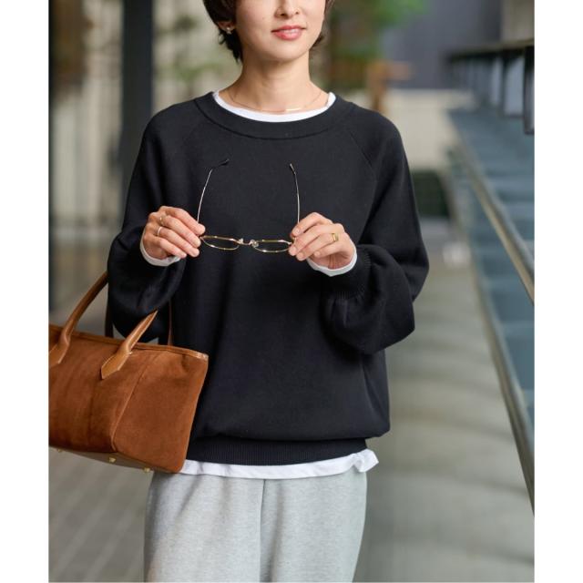 ジャーナルスタンダード レリューム（JOURNAL STANDARD relume）/《WEB限定》スウェットライクベーシックニット