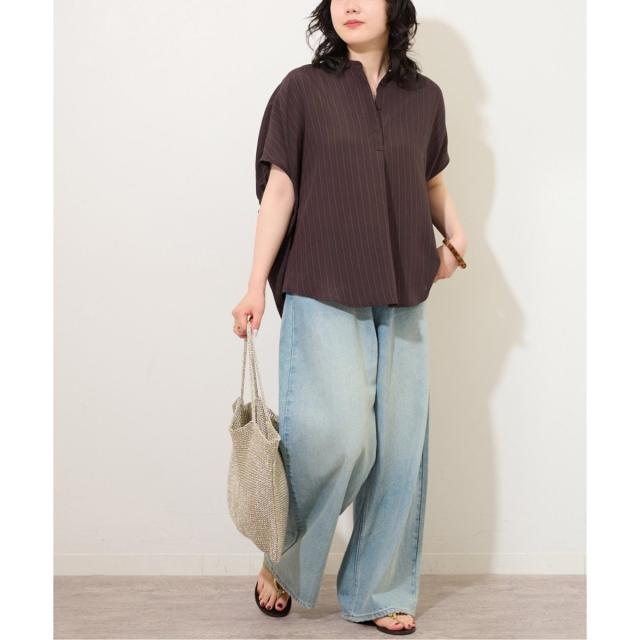 ジャーナルスタンダード レリューム（JOURNAL STANDARD relume）/《WEB限定追加》N/Rダブルストライプブラウス