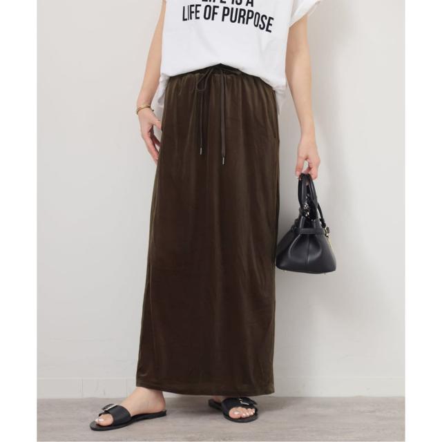 ジャーナルスタンダード レリューム（JOURNAL STANDARD relume）/ベロアコードライントラックスカート