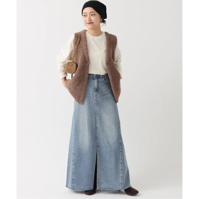 ジャーナルスタンダード レリューム（JOURNAL STANDARD relume）/《追加3》9oz C/R ジョイントデニムスカート