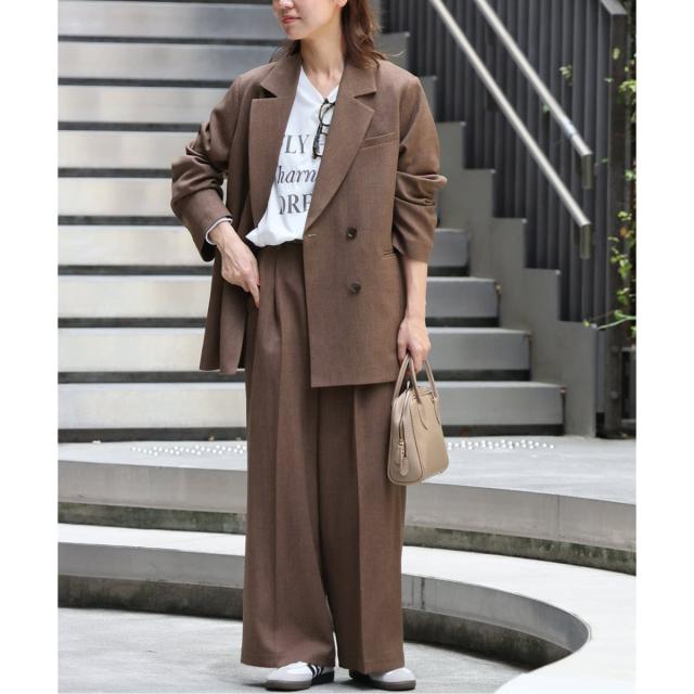 ジャーナルスタンダード レリューム（JOURNAL STANDARD relume）/《追加》ツイーディーツイルテーラードダブルジャケット