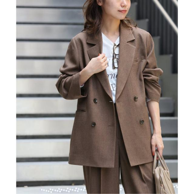 ジャーナルスタンダード レリューム（JOURNAL STANDARD relume）/《追加》ツイーディーツイルテーラードダブルジャケット